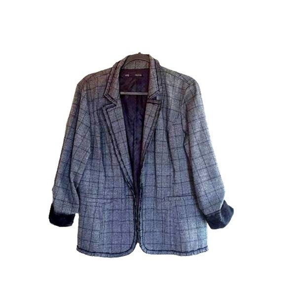 Maurice's Womens Blazer Grey XXL Plus Size  Roll Cuff Blazer - Picture 8 of 8